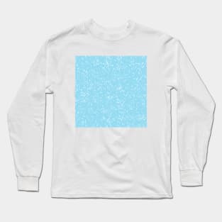 aqua and white splash, aesthetic minimalist illustration, modern art Long Sleeve T-Shirt